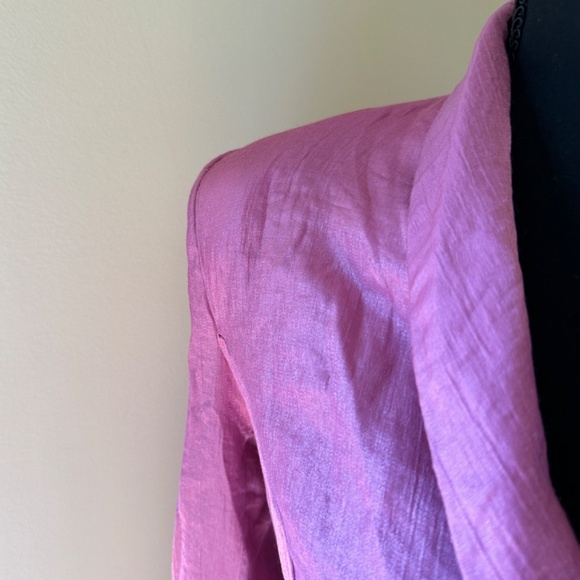 *PRETTYLITTLETHING* Pink Button Down Blazer Suit Jacket Size 0 - Picture 3 of 7